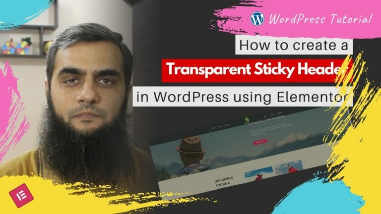 How to Create a Transparent Sticky Header in WordPress